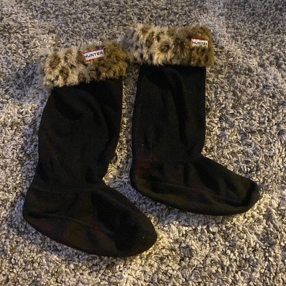 Hunter boot socks, leopard mid calf - Picture 1 of 2